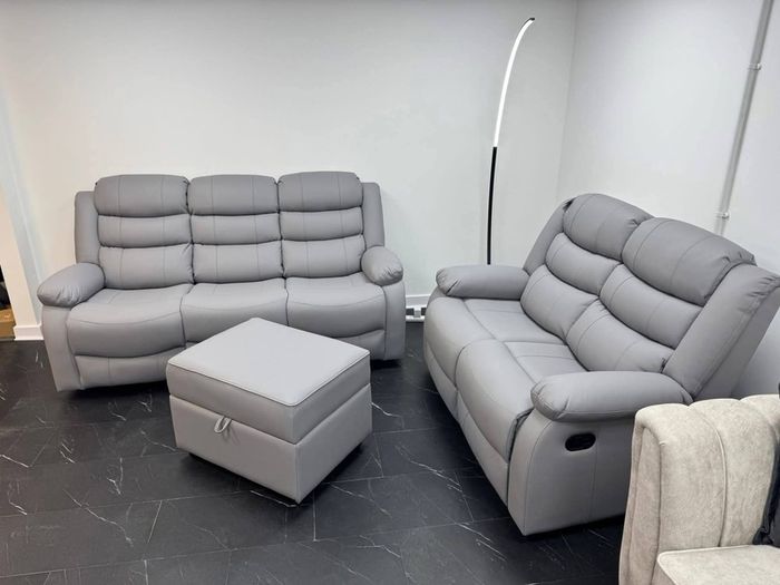 Roma 3+2 Leather Recliner Sofa Set