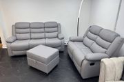 Roma 3+2 Leather Recliner Sofa Set