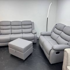 Roma 3+2 Leather Recliner Sofa Set