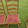 5 Solid Oak Chairs Image 4
