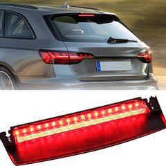 High Level Brake Light for Audi A4 S4 2009-2014 LED Centre 3rd Brake Rear Brake Light Replacements 8K5945097, Red Lens