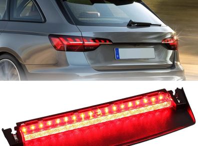 High Level Brake Light for Audi A4 S4 2009-2014 LED Centre 3rd Brake Rear Brake Light Replacements 8K5945097, Red Lens