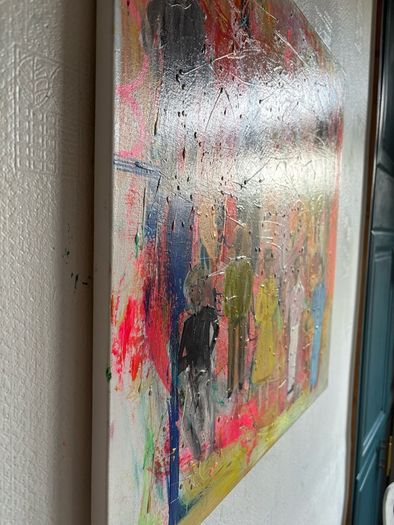 Original Abstract Painting Dublin Figurative Art Production Company Film TV