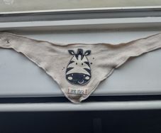 Zebra baby scarf like new