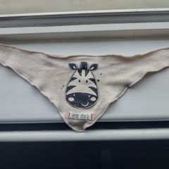 Zebra baby scarf like new