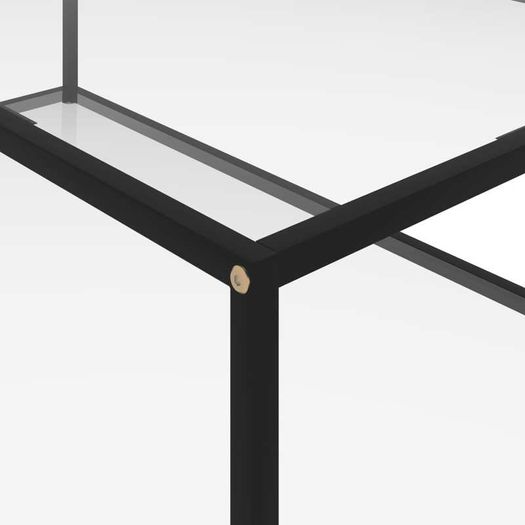 Tea Table Transparent 120x60x35 cm Tempered Glass