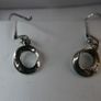 925 Sterling Silver White Ice Earrings Diamond Earrings 2g Image 2