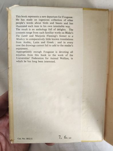 The Neighbourhood. An Animal Anthology. Compiled And Illustrated By Fougasse. Hardback With Dustjacket Second Edition.