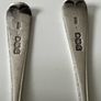 Pair of Antique Sterling Silver Teaspoons  London 1896  George Maudsley Jackson Image 6