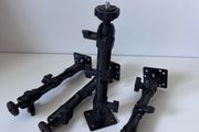 4x Adjustable Articulating Magic Arms with Mounting Plates