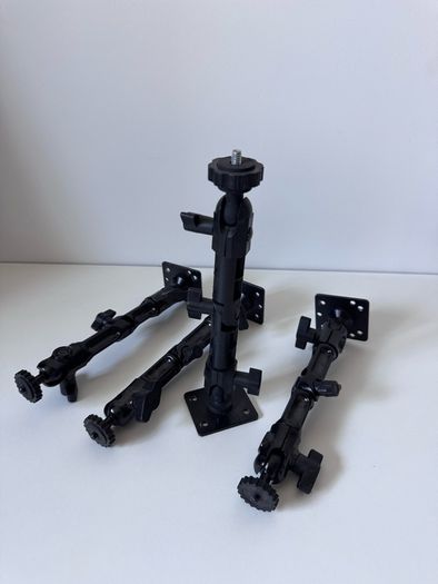 4x Adjustable Articulating Magic Arms with Mounting Plates