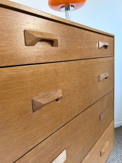 Vintage Retro Mid Century Stag Chest of Drawers