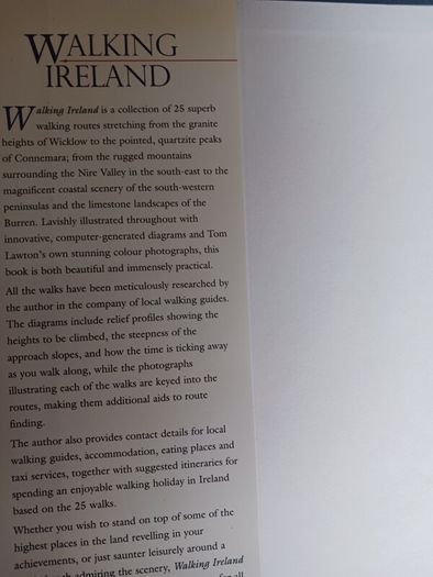 Walking Ireland/ Tom Lawton/ 1998/ 1st ed