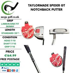Taylormade Spider GT Notchback Putter / 35''