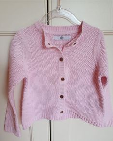 M&S Girls Light Pink Cardigan 2-3 Years