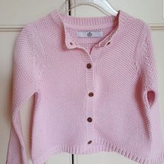 M&S Girls Light Pink Cardigan 2-3 Years