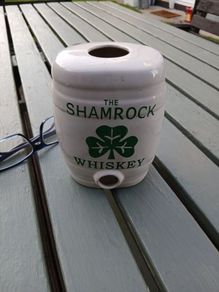 Shamrock Whiskey Ceramic Barrel