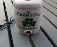 Shamrock Whiskey Ceramic Barrel