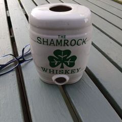 Shamrock Whiskey Ceramic Barrel