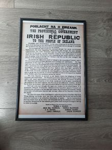 Irish Proclamation Framed