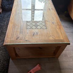 coffee table and oak gate leg table