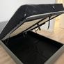 Double bed, mattress with gaslift storage and sofa Image 2