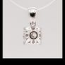 White gold pendant with diamonds RRP 1399 Image 2