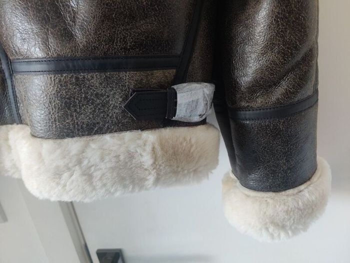 Schott NYC B-3 Aviator Bomber, High Quality Shearling Sheepskin Jacket, Size L