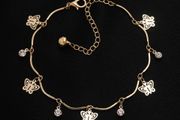 Butterfly Crystal Charm Bracelet