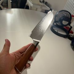 VG10 Santoku Kitchen Knife Stylish Kitchen Knife with Wooden Handle