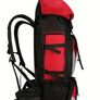 90 L Hiking backpack. Trekking backpack. Camping backpack. Red. Image 5
