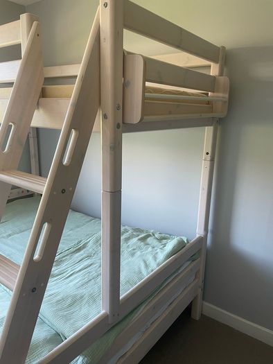 Flexa single over double bunk bed