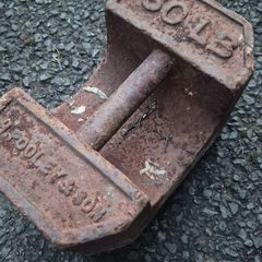 vintage classic 22kg dumbell
