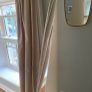 Vintage standing mirror with a classic white frame, in the style of Roger Lecal Image 3