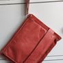 Oasis Orange 100% Real Leather 3 in 1 bag Image 2