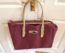 Burgundy Antler bag large
