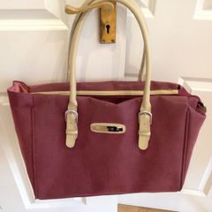 Burgundy Antler bag large