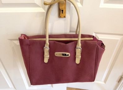 Burgundy Antler bag large