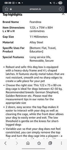 Dog cage with cover (new)