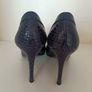 L.K. Bennett London Navy Leather & Croc-Effect Heels - EU 40 Image 3