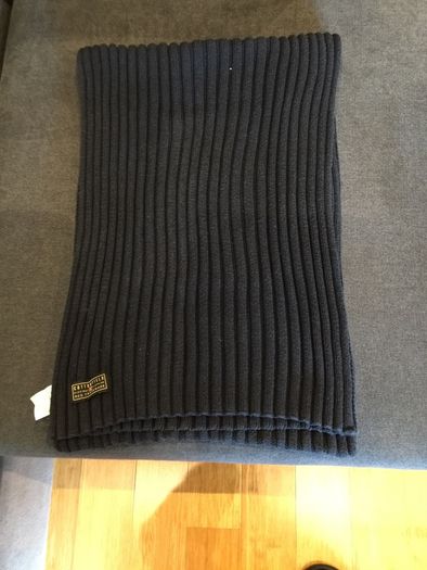 Scarf cottonfield , dark blue.