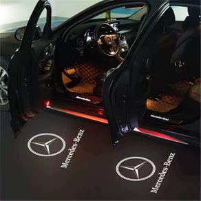 2x LED Car Logo Door Interior Welcome Warning Light For Mercedes Benz W204 C Class C200 C300 C280 C260 2008 - 2013 2009 2010 2011 2012