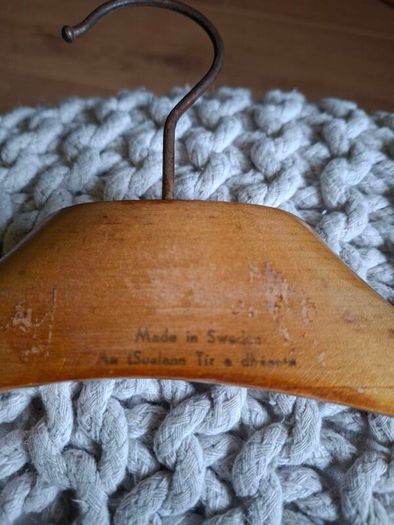 Vintage wooden hangers