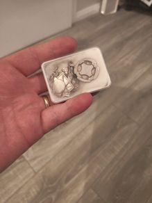 4 sterling silver fobs medal