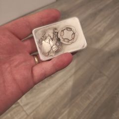4 sterling silver fobs medal
