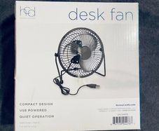 Black Small USB Desk Fan