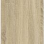 Mobile Side Table with Wheels  White or Oak Finish 50 x 30 x 55 cm Image 4