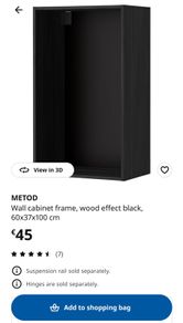 kitchen wall cabinet ikea metod black