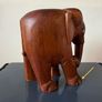 Vintage hand carved wooden elephant Image 4