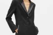 Kooples dress  coat with leather  UK 10 . Like a new